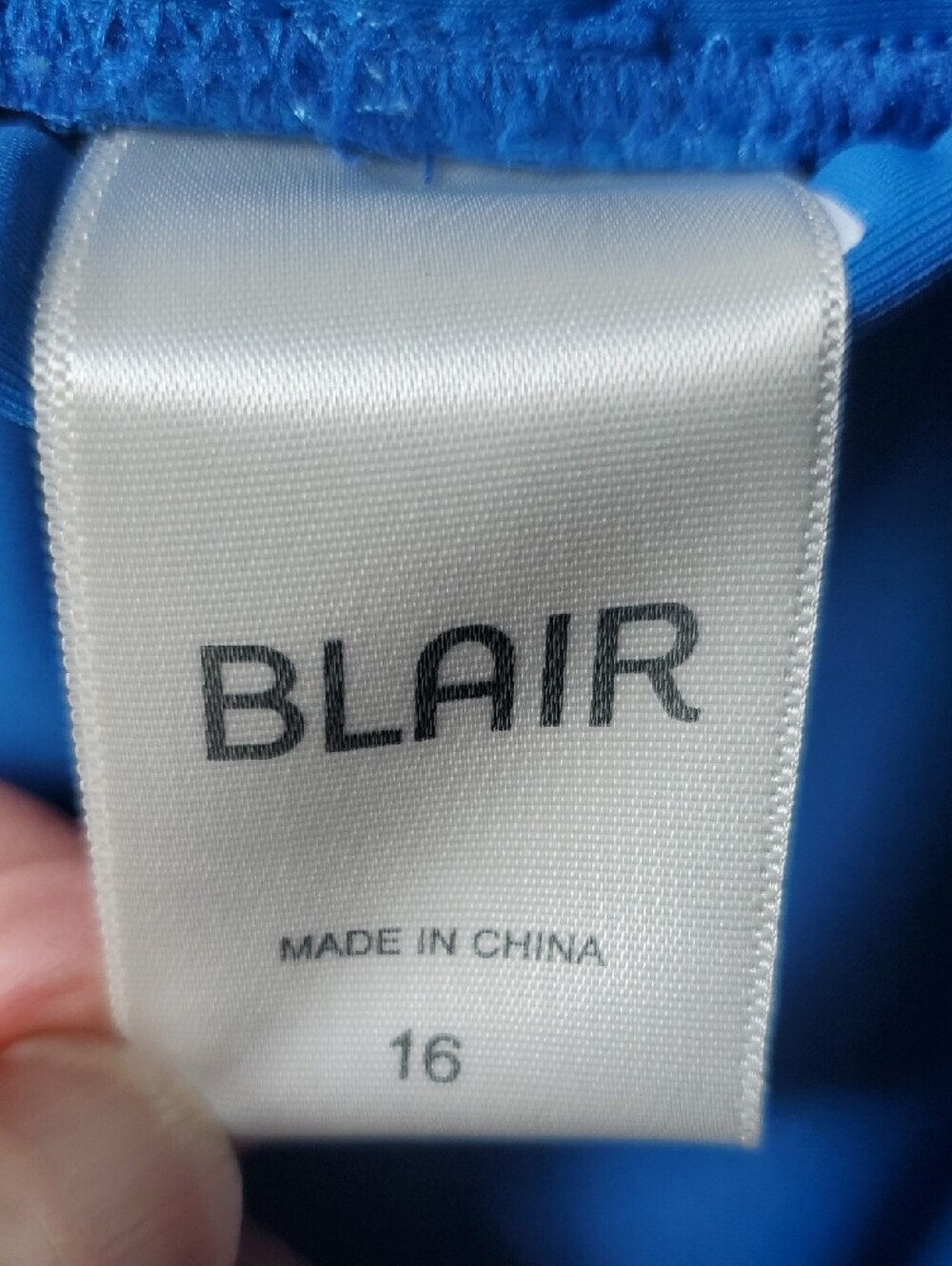 Blair Bright Blue Skort with Aqua Accents Size 16 - Picture 2 of 8
